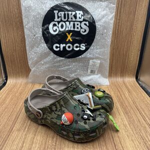 NEW LUKE COMBS X CROCS CAMO 2022 Women's Size 7 Sandals